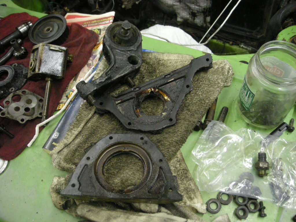 Crank Seal housing and engine mount